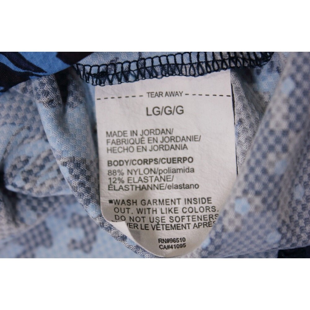Under Armour Polo Mens Blue Camo Iso Chill Breathable Golf Performance Shirt L - Picture 9 of 9